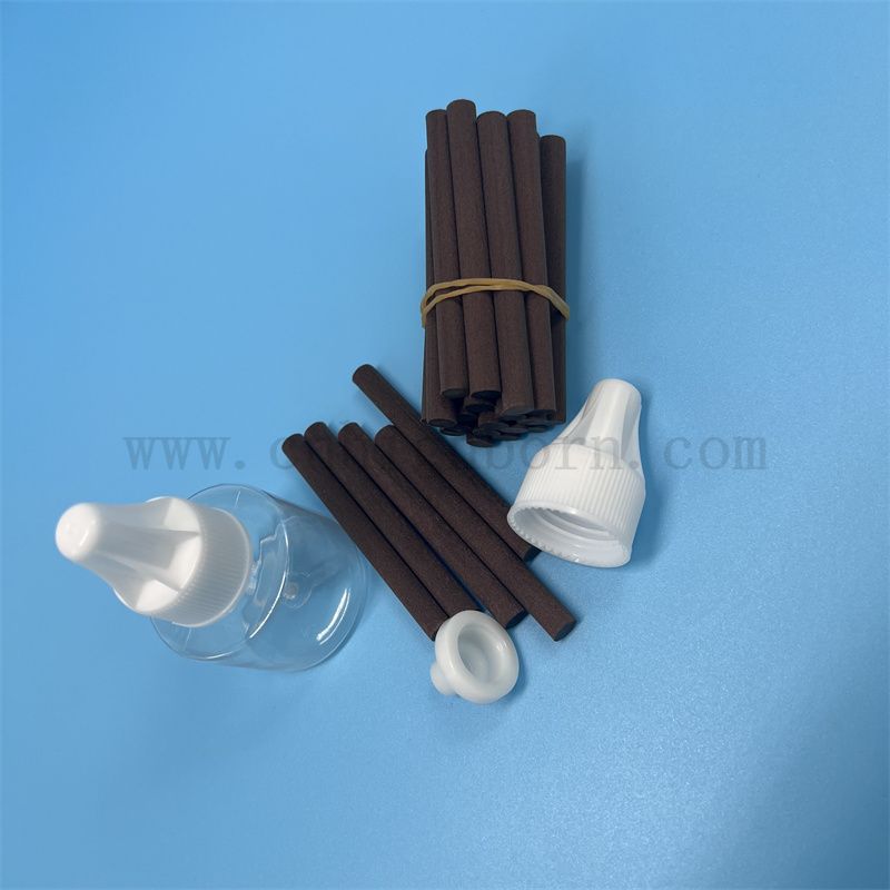 Polymerkleberfreier Prozess Flüssige Mücken Mücken Spulenumdrehungsstange poröser brauner Baumwolldocht