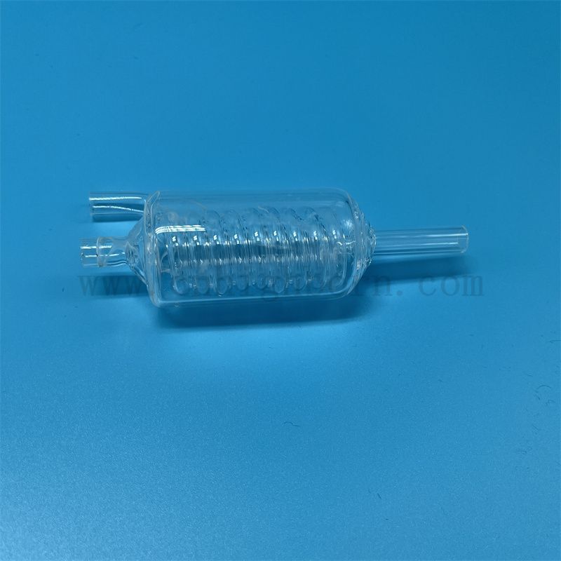 Anpassung Hochtemperaturwiderstand transparenter Quarzglasrohr klares Kieselglas -Kondensrohr mit Fusion