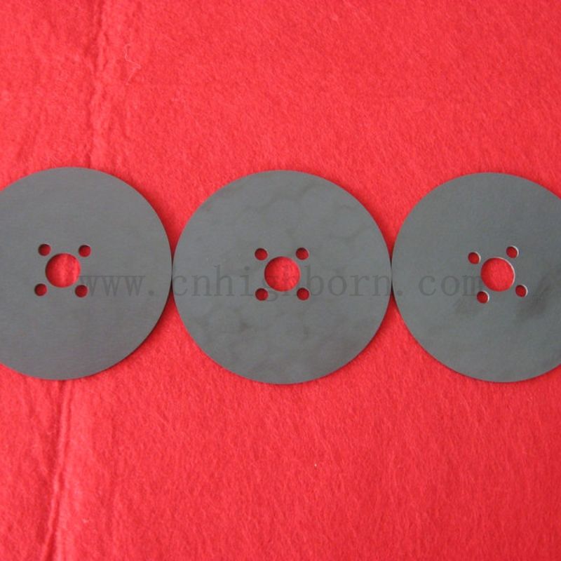 Custom Laser Bohrte Black Zirkonia Runde Platte ZRO2 Keramikscheibe