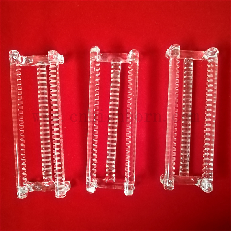 Quarz Instrument Clear Quarzglasboot Diffuse Quarz Waferträger für Ofen