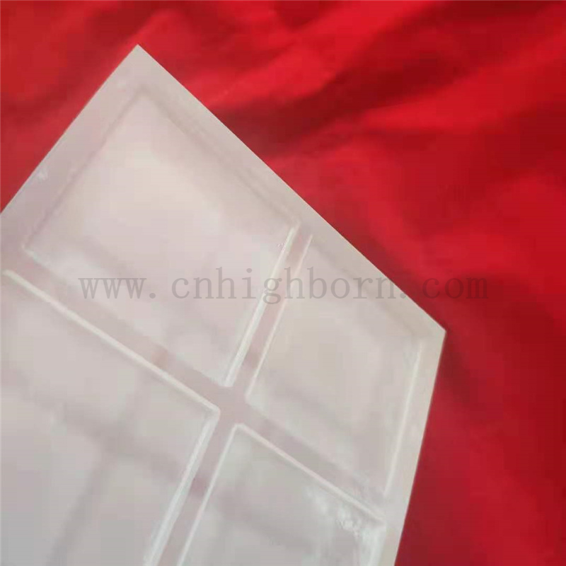 Customized Frosted Sloting Quadry Quartz Crystal Glass Fenster