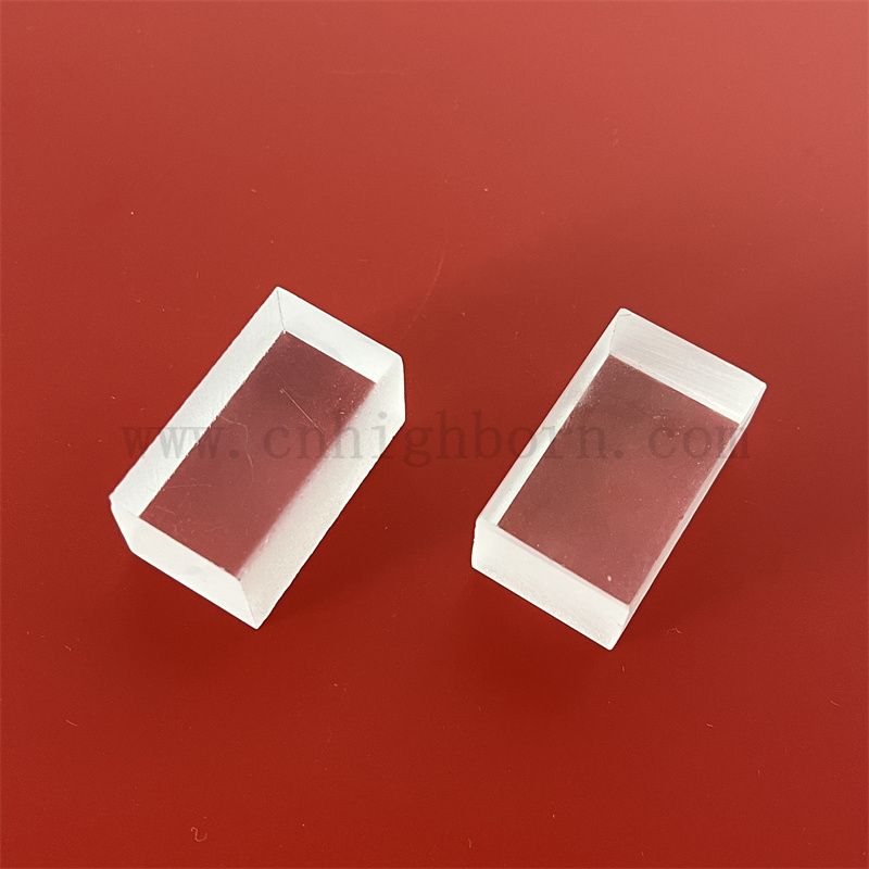 Benutzerdefinierte zwei Seiten frostige rechteckige Quarzglas dicke Platte Fusions Silica -Panel