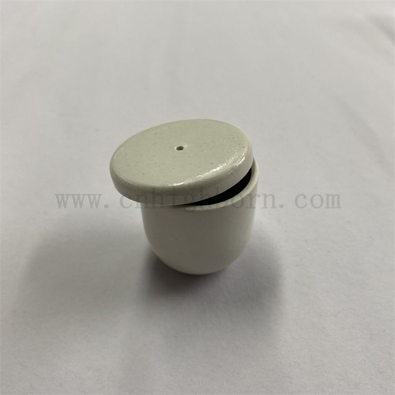 Laborverglastes G -Index Porzellan Tiegel für chemische Analyse Keramik -Topf mit Deckel