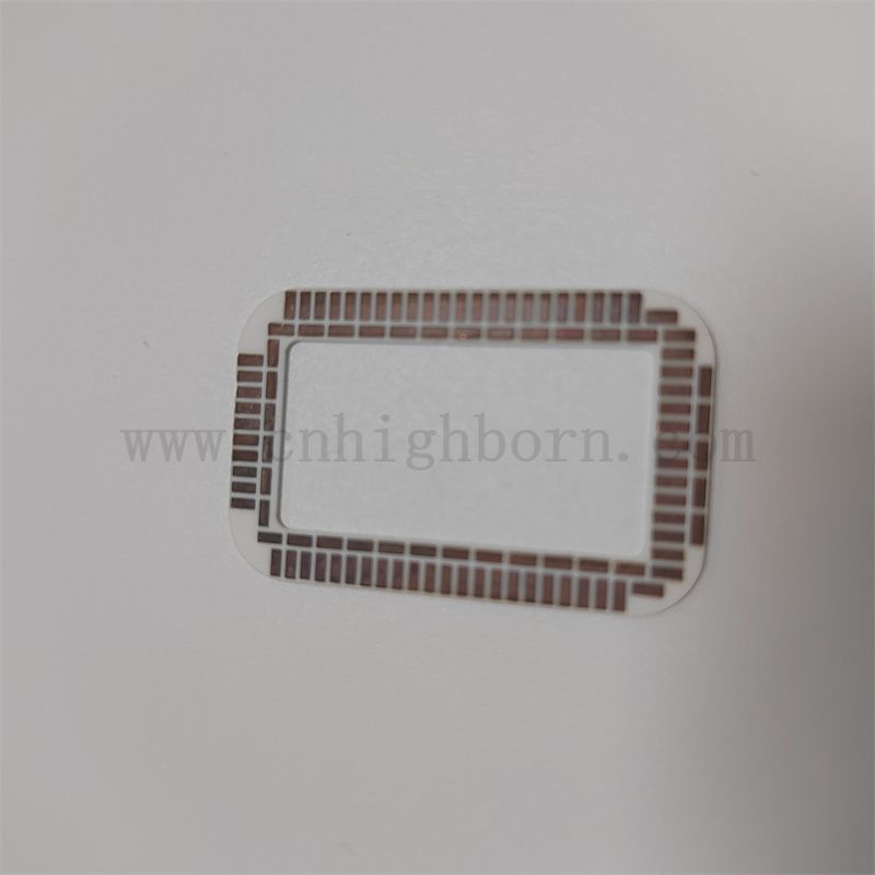Customized 96% Aluminiumoxid -Keramikblech Aluminiumoxid -DPC -Substrat mit Metall für einen Stromkreis