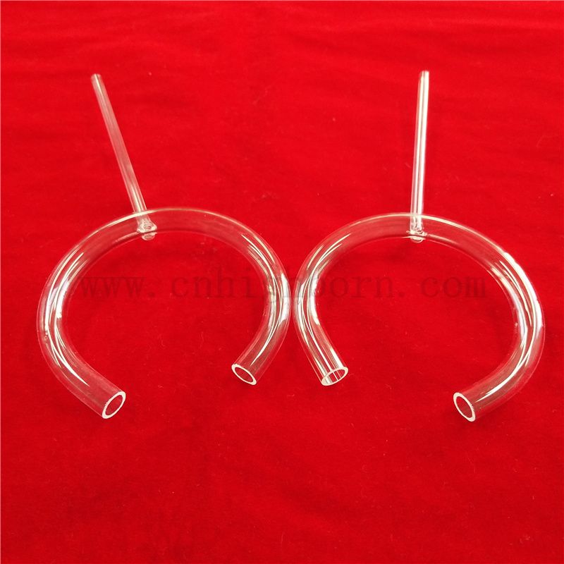 C Form transparent angepasste Quarz -Silica -Glasrohr