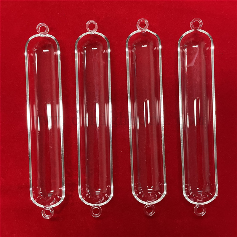  Wärmewiderstand Laborforschung klar Quarzinstrument Quarzglasboot 