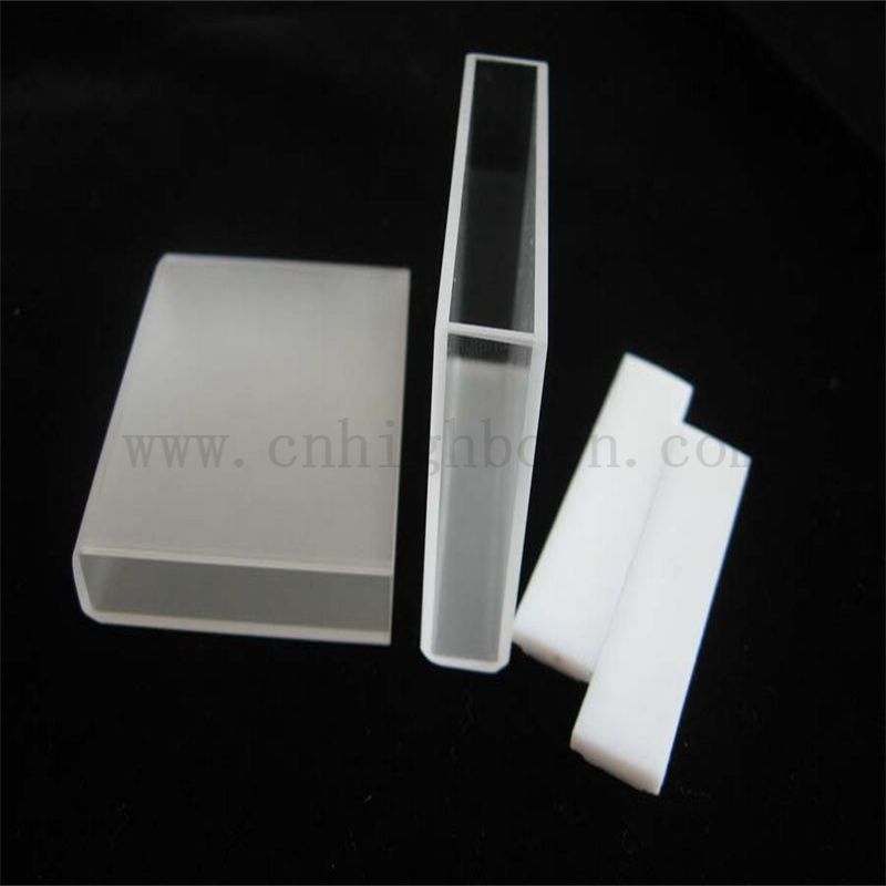 Laborquarzkuvette optische Zelle mit Lid Lovibond großes Volumen Quarzglas Cuvette Colorimeter Zelle