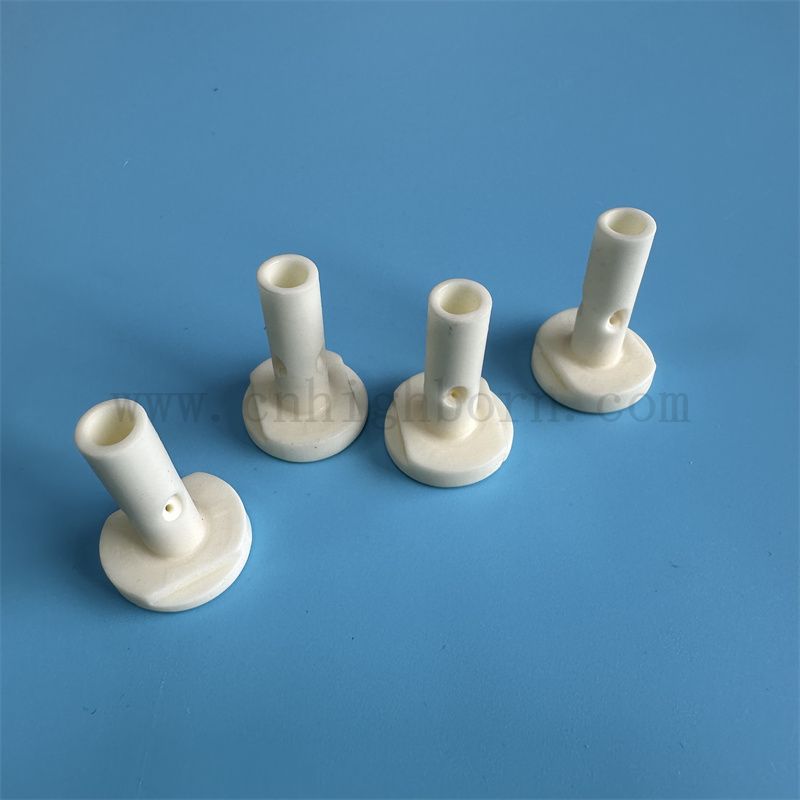Elektrische Isolierpräzision 99,85% Aluminiumoxid Textilkeramik Pin Al2o3 Teile