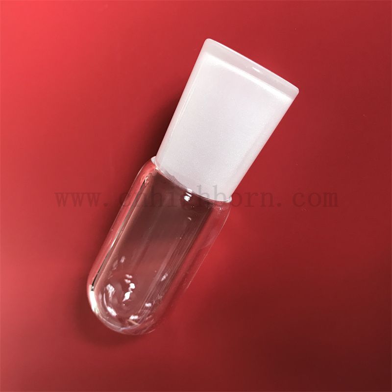 Wärmewiderstand transparentes maßgeschneidertes Quarz -Silica -Glastrohr mit rundem Boden und gefrostetem Mund