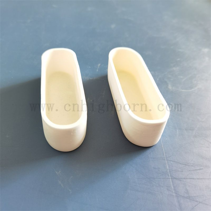 Hochtemperaturbeständige 99% AL2O3 Keramikschmelzboot Aluminiumoxid Verbrennung