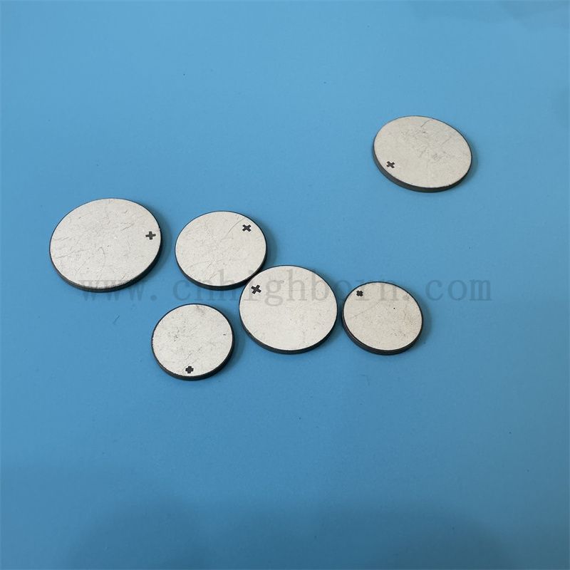 Piezoelektrische Keramik-Ultraschall-Schönheitsplatte doppelseitige Elektrodenkeramikscheibe