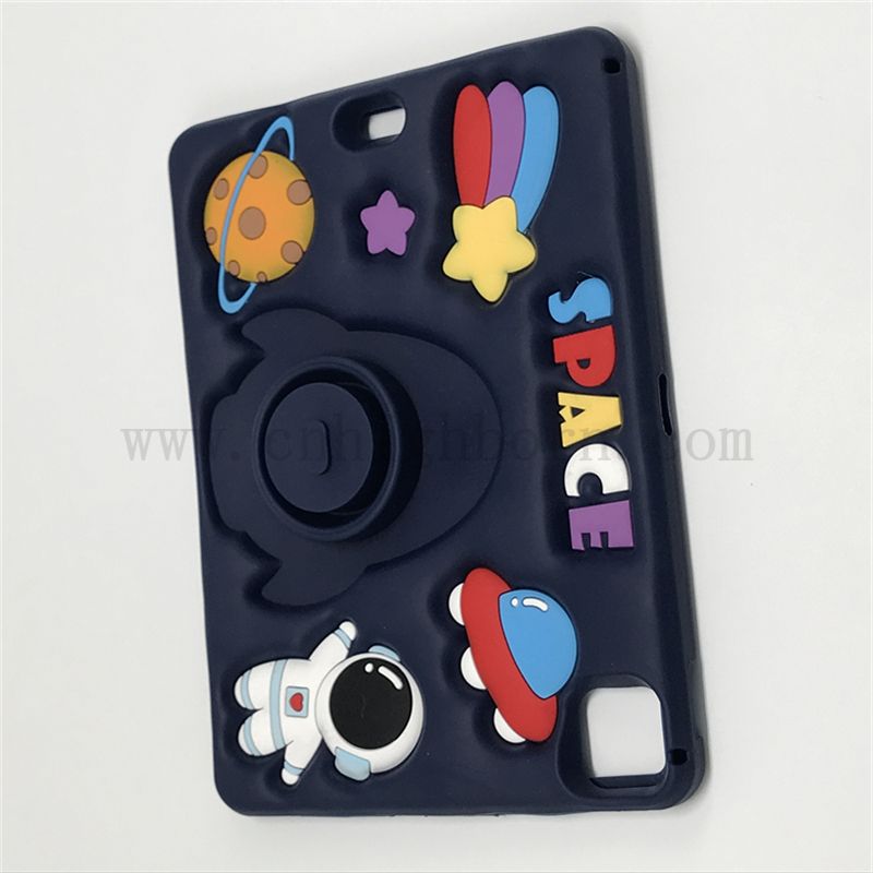 Werks Großhandel 3D Silicon Gummi niedliche Cartoon Tablette Schutzabdeckung für iPad Silicon Gummi niedliche Form Schutzhülle für iPad 10 Zoll