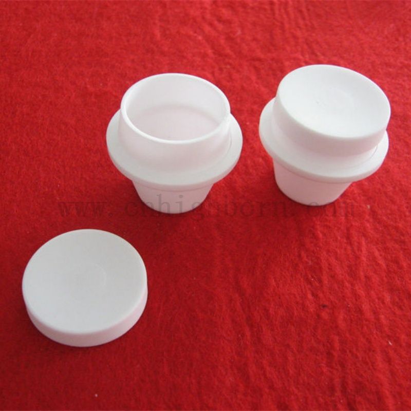 Hochtemperaturwiderstand LECO TGA Alumina Keramik Tiegel mit Deckel Lab