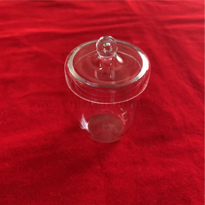 Transparenter Quarzglastiegel mit hoher Korrosionsbeständigkeit und Deckel