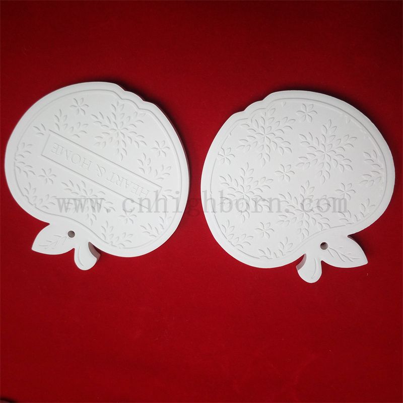 Flameless Diffusor Platte Customized Logo Garderobe ätherisches Öl Flüchtigen Aroma Keramikduft