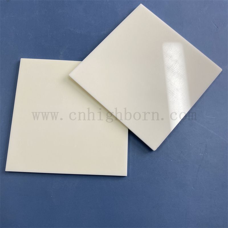 Angepasste eine Seite polierte Aluminiumoxid -Keramik -Blatt Al2o3 -Substrat