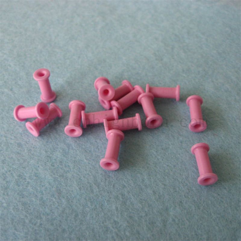 Pinkfarben Textile Keramik Drahtrollen Alumina Keramikgarnführer Teile