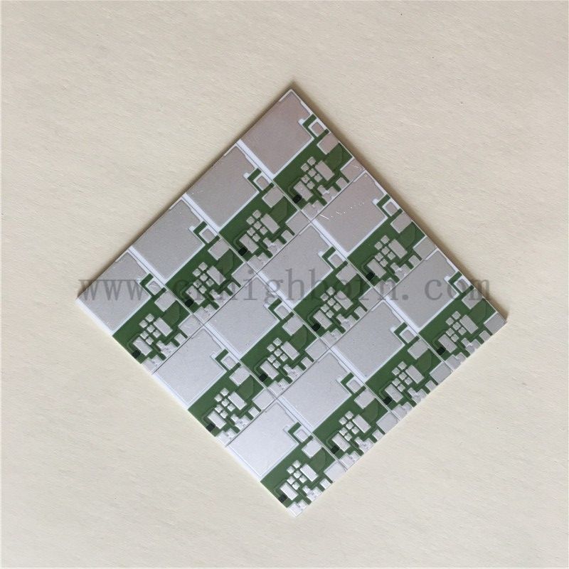 Metalisierte PCB -Blech Alumina Keramik Substrat Multilayer integriert 96% Alumina Keramik Dicke Filmblatt