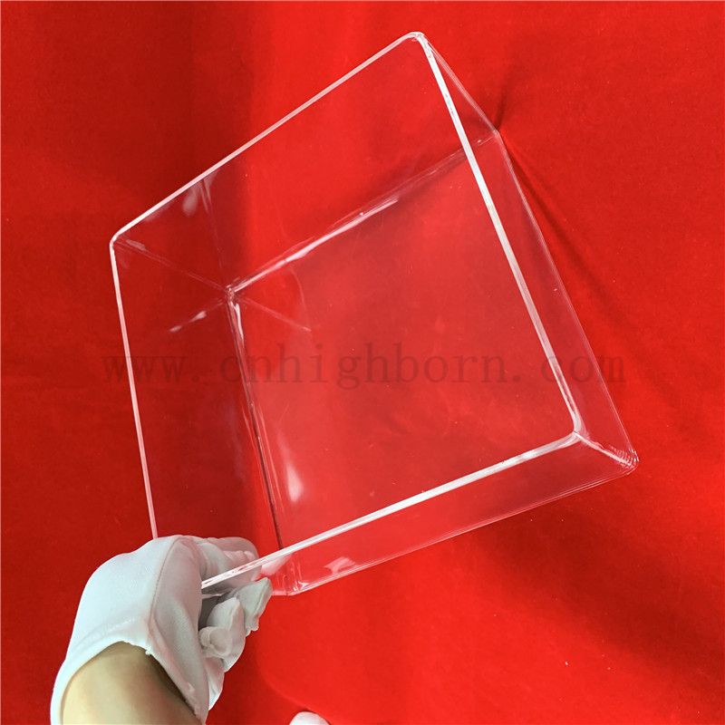 Wärmewiderstand Clear Clear Fusions Silica Quartz Glass Box angepasst