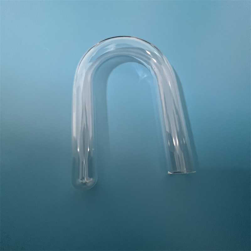 Wärmewiderstand U Form Transparent Customized Quarz Silica Glasrohr