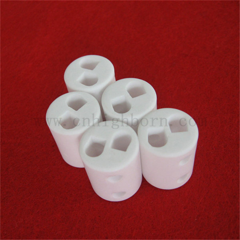 Unregelmäßiger Aluminiumoxidzylinder Customized AL2O3 Keramikstangenröhrchen Spezielles Röhrchen