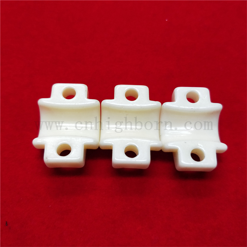 Customized Aluminina Bush 99 AL2O3 Keramik unregelmäßige Teile Oberflächenpolierschale