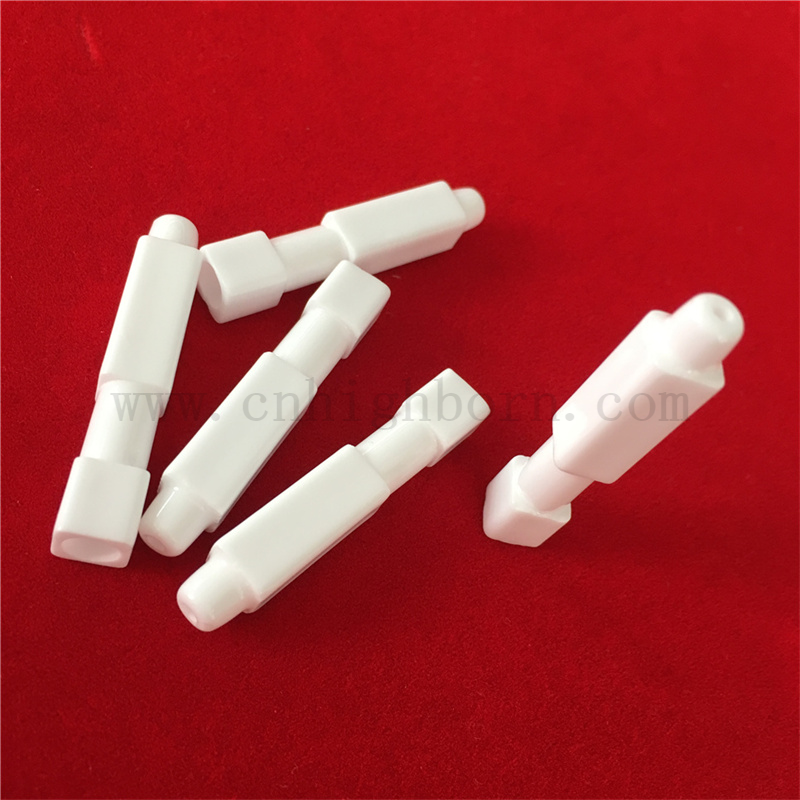 Glazed Alumina Gasofen Zündung Customized AL2O3 Keramikelektrodenrohr