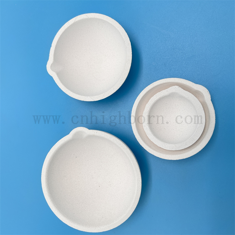 Customized Laboratory Gold Melting Bowl Quarz Fusion Silica Crucible