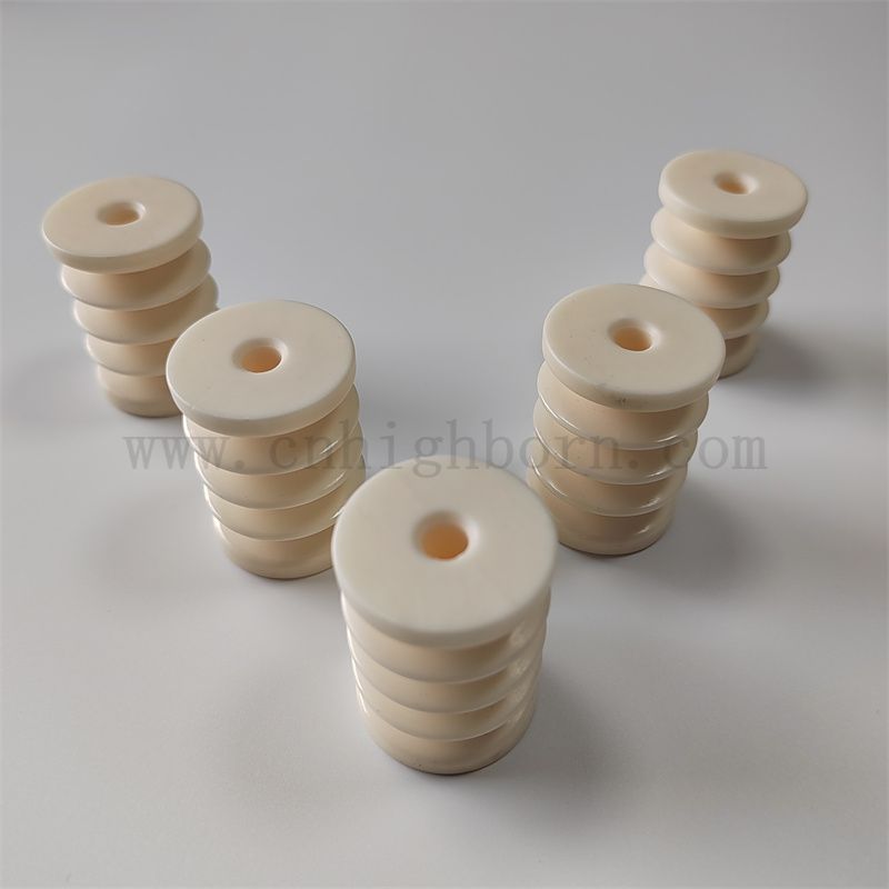 Polished Textile Keramic Garn Drahtführer Roller Alumina Keramik Textil Teppichmaschinen Ersatzteil Teil