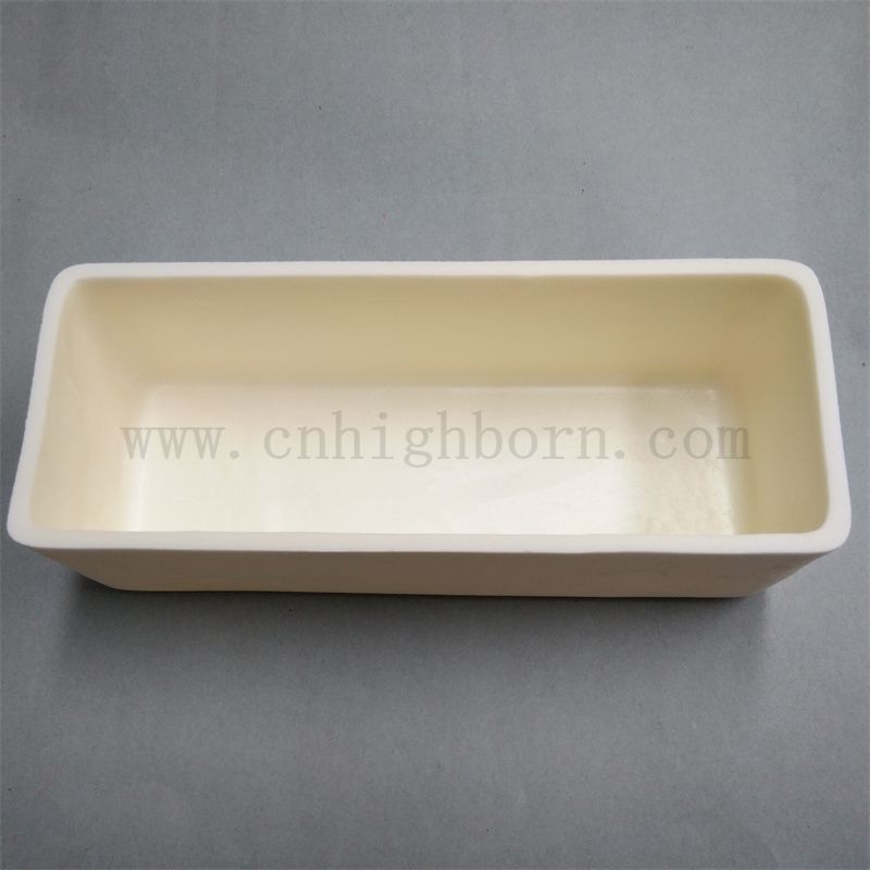 Hochtemperaturbeständiges Al2O3 Keramik -Brennboot Alumina Porzellan Schmelzstahn