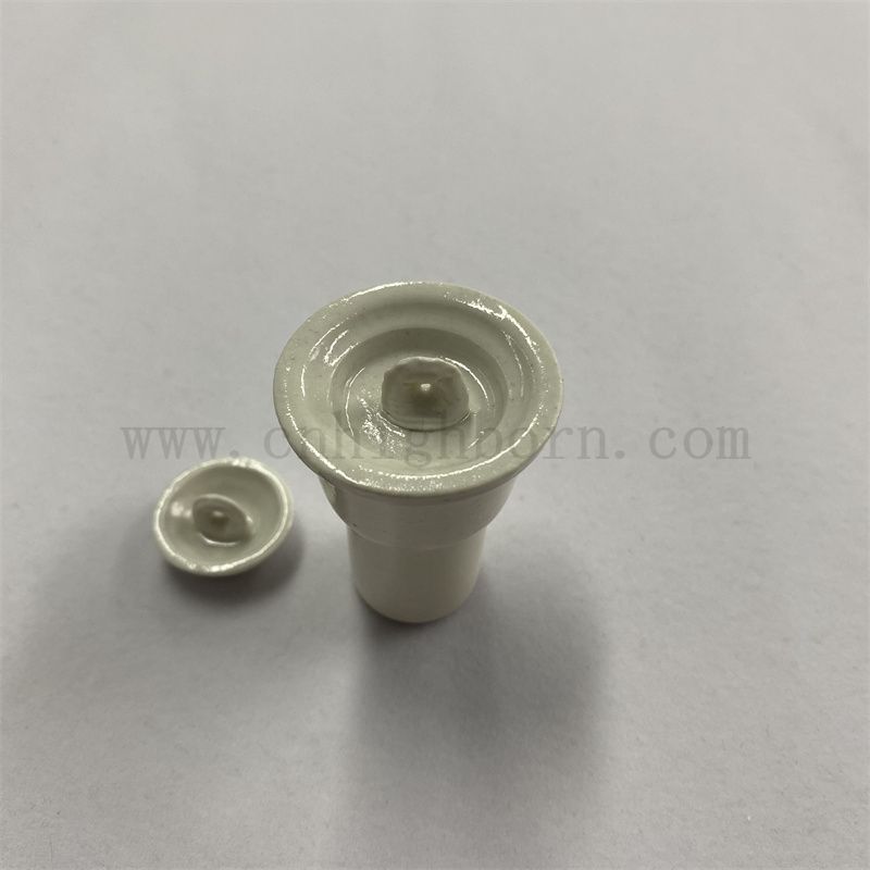 Al2o3 Porzellan Doppelschicht Tiegel für die Kohlenstoffanalyse Aluminiumoxid Keramik -Topf