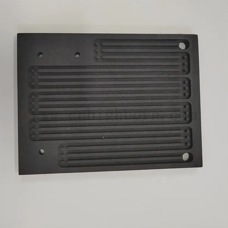 Customisierte RBSIC/Sisic Sintered Silicon Carbid Ceramic Bipolar Platte SIC Board