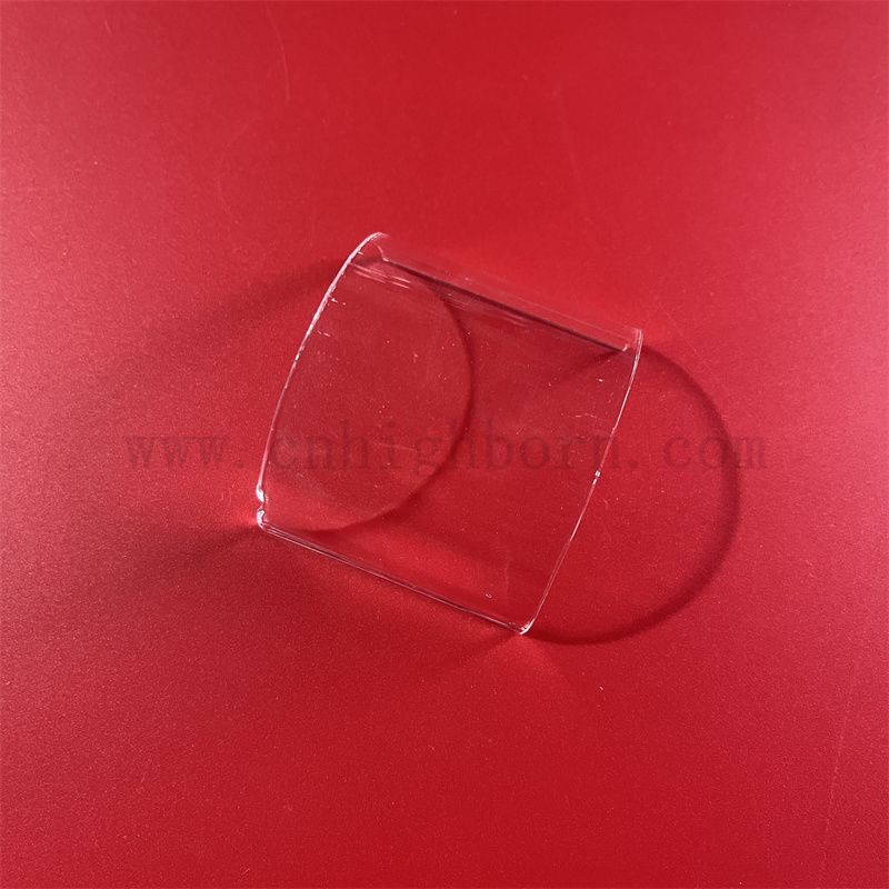 Hochreinheit transparent halbe runde Glasbogenquarzblatt 