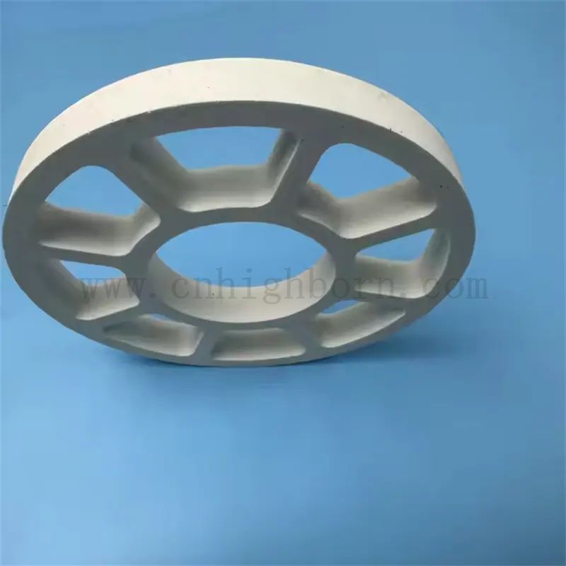 Feuerfest weißer Cordierit -Teile Keramikring für Ofen