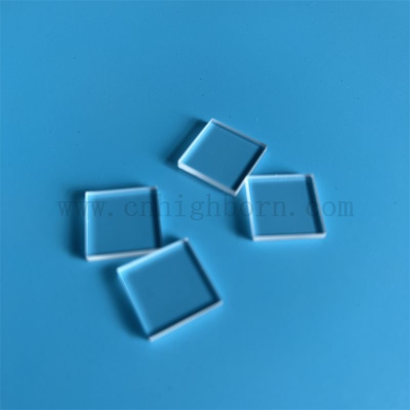 Transparente maßgeschneiderte quadratische Hochreinheit Silica Glasplatte