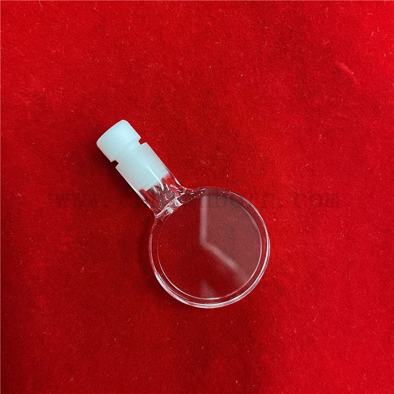 Hochgenauige Spektrophotometer Quarzkuvette fluoreszierende klare optische Glaszelle mit Deckel