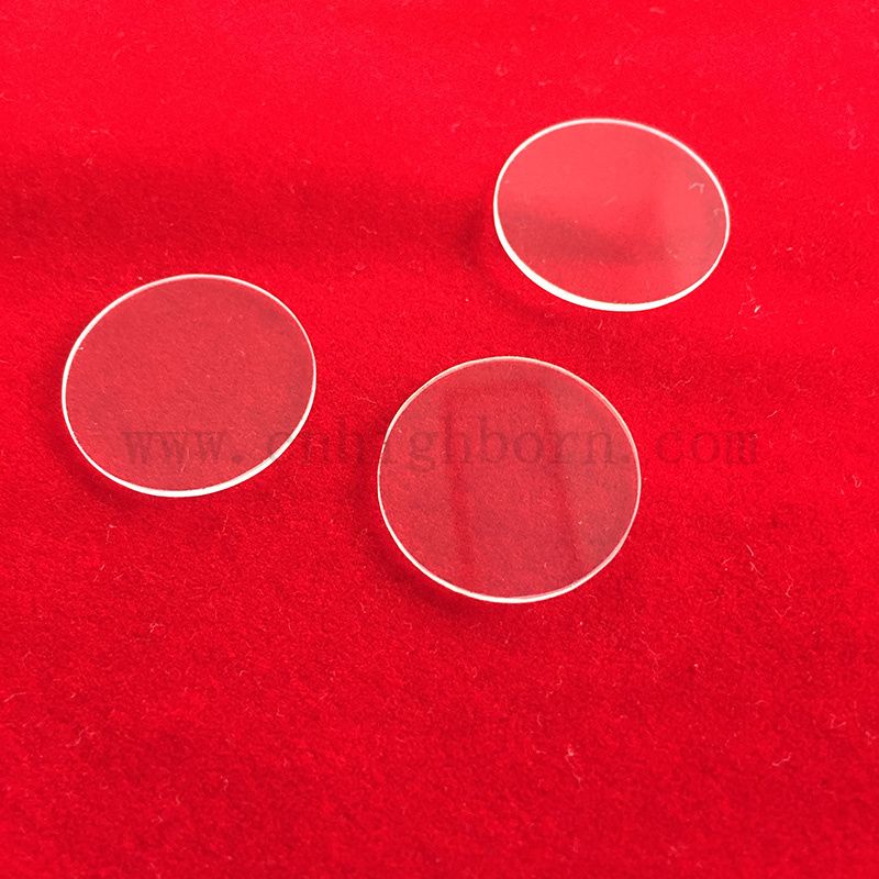 Customisierte transparente runde hitzebeständige geschmolzene Silica -Glasscheibe