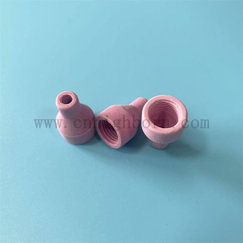 Keramik-Schutzhülse, Sandstrahldüse aus Aluminiumoxidkeramik für Argon-Lichtbogenschweißpistole 