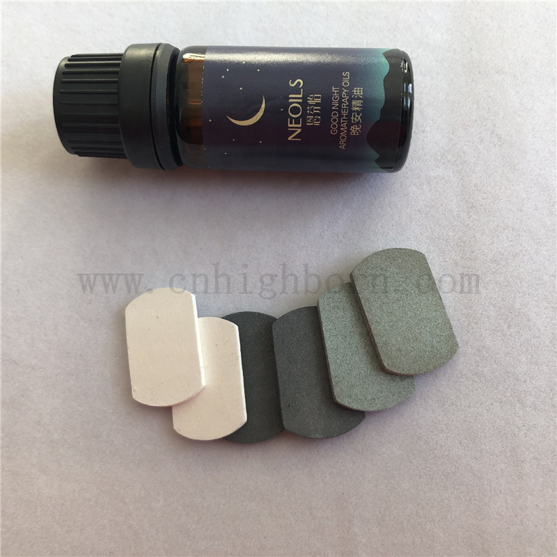 Benutzerdefinierte Porosität poröse Keramikplatte Duftes Stück zur Parfümverflüchtigung