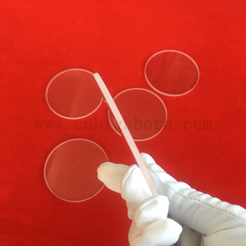 Runde transparente Silica Quarzglasscheibe für Wärmebeobachtungsfenster