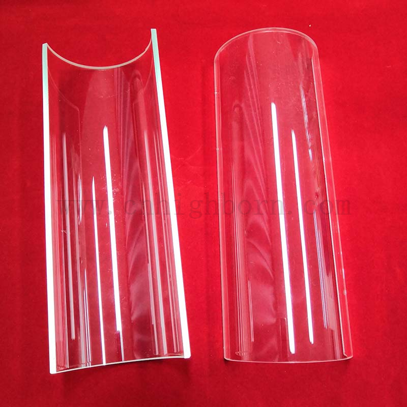 Widerstand Hochtemperatur Bogen Quarzglas Panel Quarz Halbrohr
