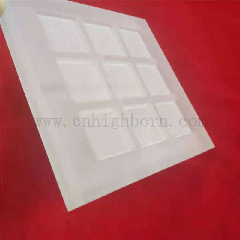 Customized Frosted Sloting Quadry Quartz Crystal Glass Fenster