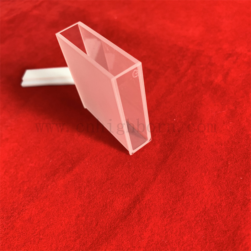 Standardglaszelle mit Deckelspektrophotometer Quarzglaskuvette für Labor