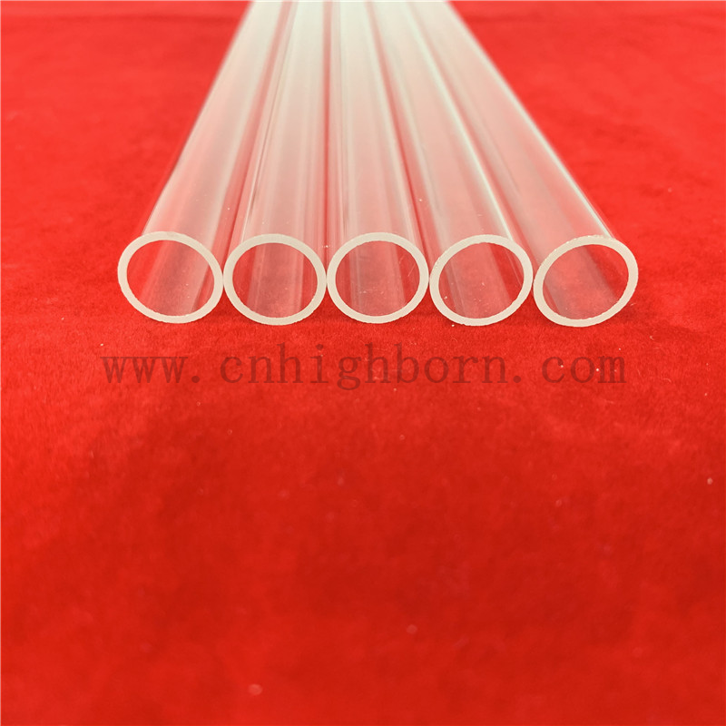 Customisierte Größe transparenter Quarz -Fusionsglasschläuche