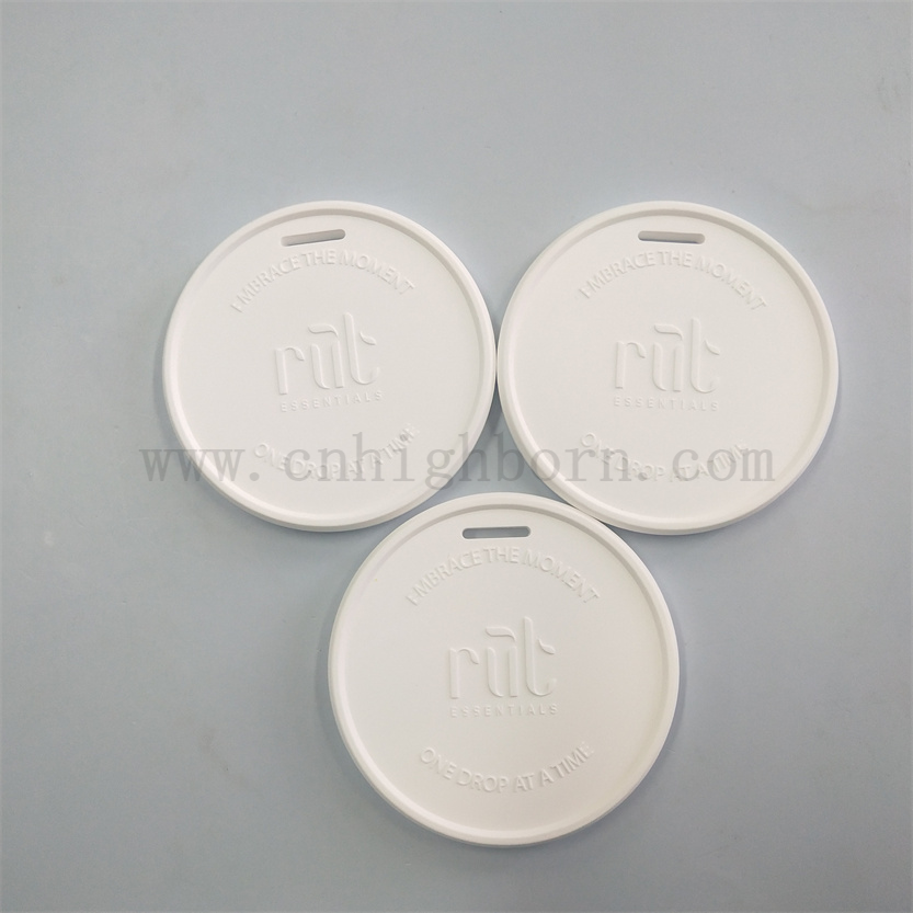 Logo Customized Auto Hanging Duft Keramik Gips für Aroma Diffusor