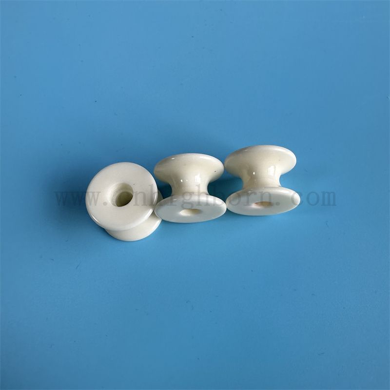 Hochwertige Verschleißfestigkeit Textilmaschinenzubehör Alumina Keramikwalze in verschiedenen Größen