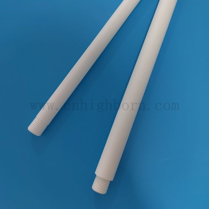 Customized 99% Reinheit Bn Keramikschutzrohr Keramikschlauch mit Gewinde 