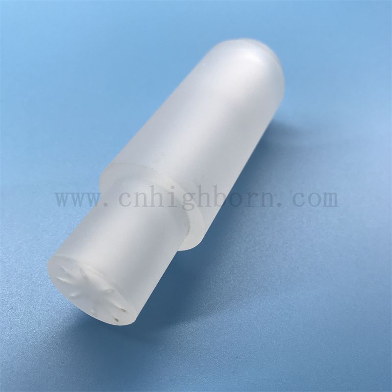 Wärmewiderstand durchscheinend maßgeschneiderte Quarzglasrohr mit Laserbohrungen