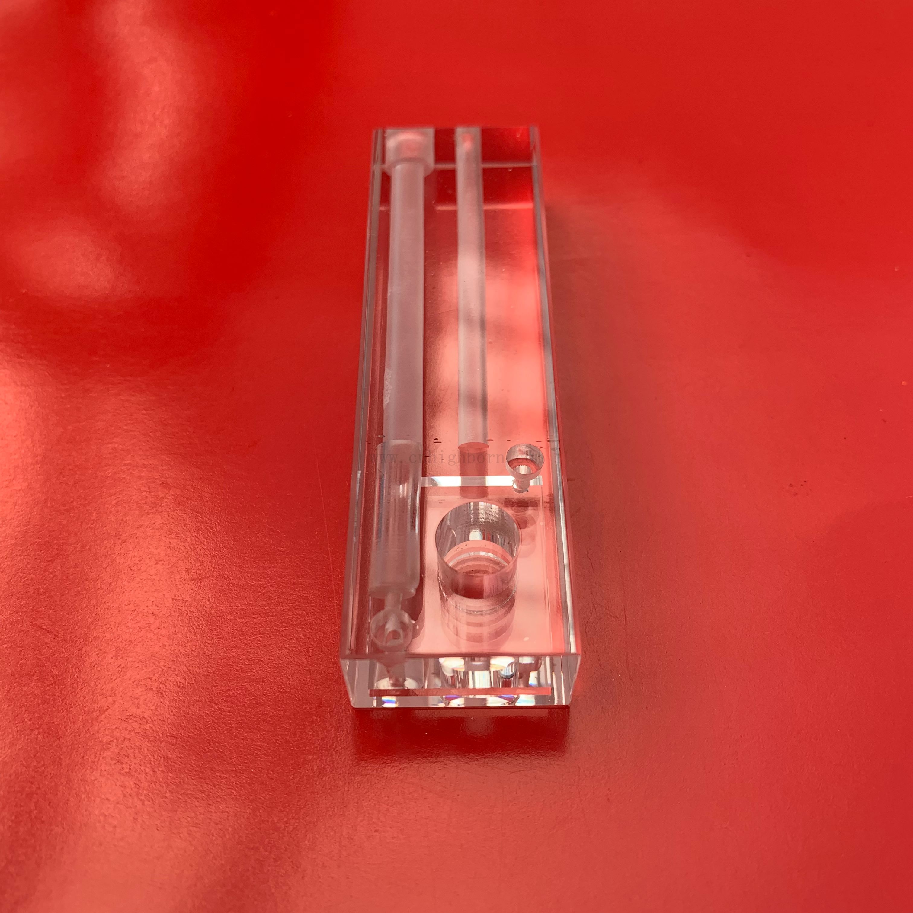 Labware -Mikroreaktion Clear Quarzglas Cuvette Flow durch Colorimeter