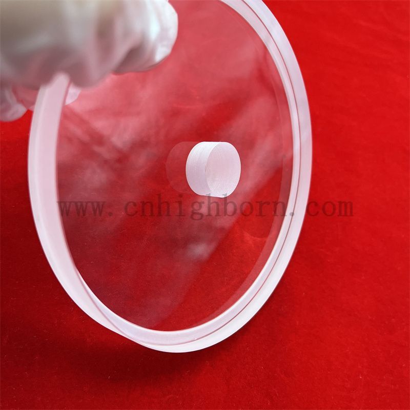 Runde Quarzglasplatte 